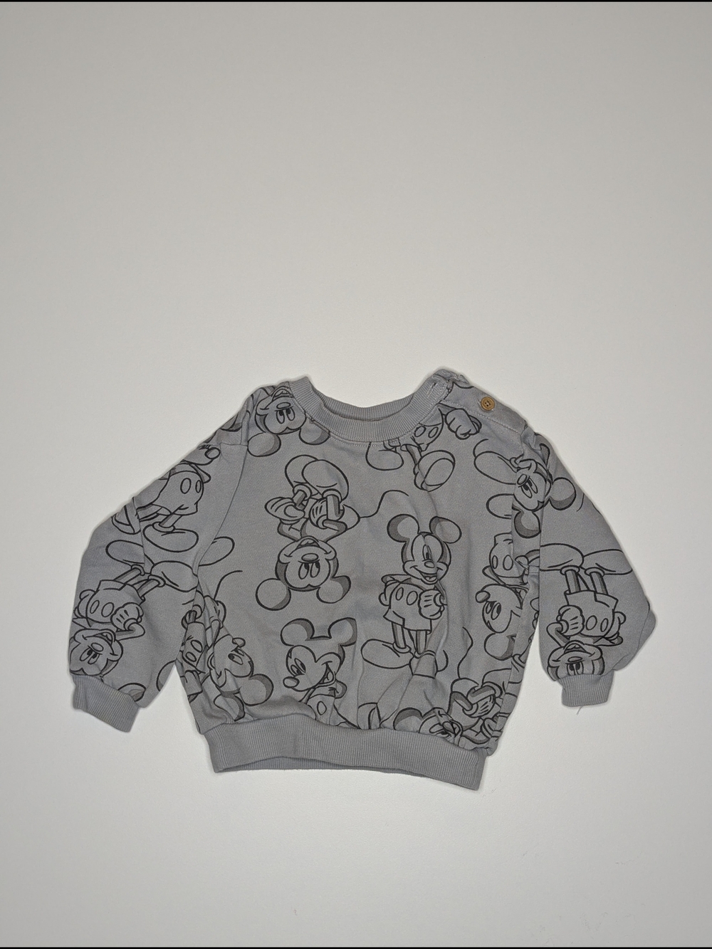Disney Grey Mickey & Friends All-Over Print Sweatshirt